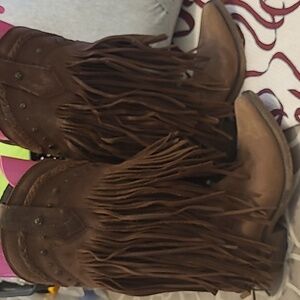 Liberty Black Vegas Fringe cowboy boots